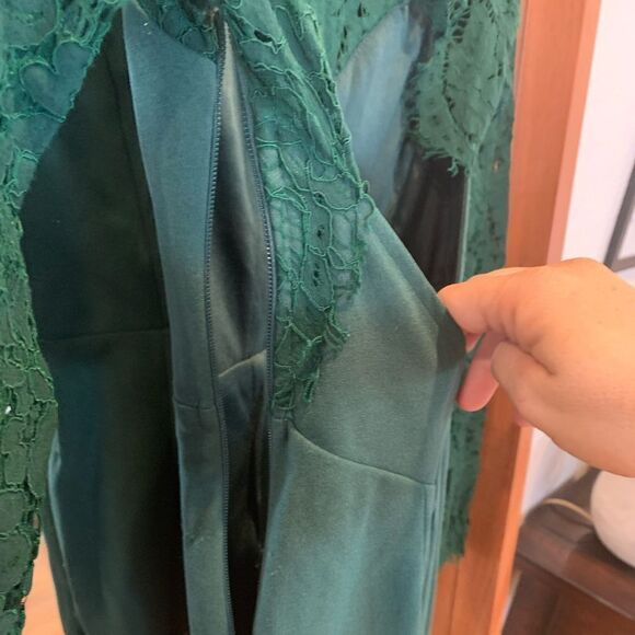 Lulus long sleeve lace mermaid maxi dress gown floor length dance bridesmaid XS - Picture 3 of 4